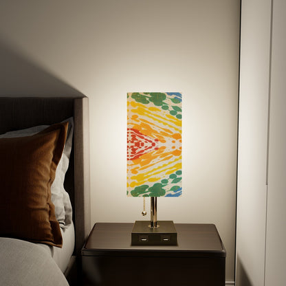 Gavin Scott Square Table Lamp with two USB Ports