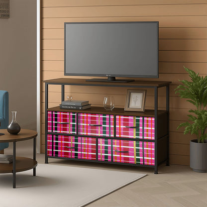 Gavin Scott TV Stand w/5 Drawer Dresser & Charging Station