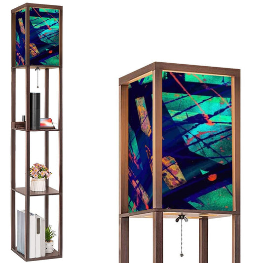 Gavin Scott Floor Lamp with Shelves