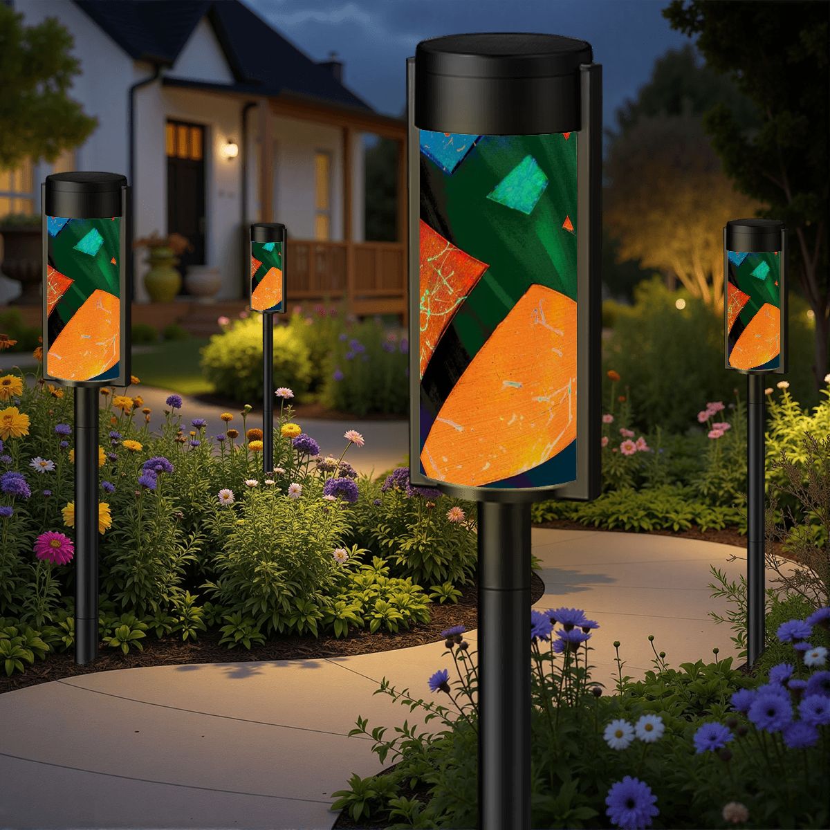 Gavin Scott Adjustable Outdoor Solar Lights (set of 4)