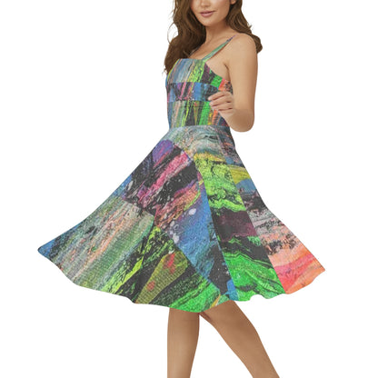 Gavin Scott Sleeveless Flare Hem Midi Dress (Femme XS-3XL)