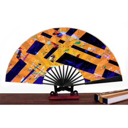 Gavin Scott Genuine Spun Silk Folding Hand Fans (4 Sizes)