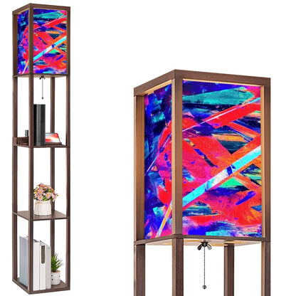 Gavin Scott Floor Lamp with Shelves (2 Colors)