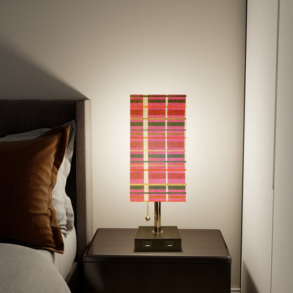 Gavin Scott Square Table Lamp with two USB Ports