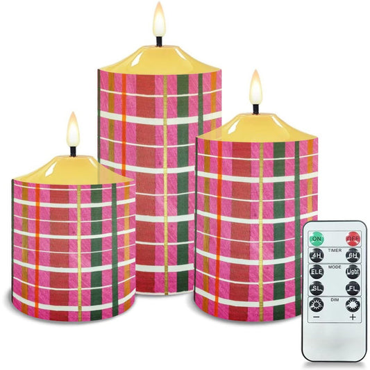 Gavin Scott Flameless Candles w/Remote (Set of 3)