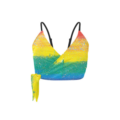 Gavin Scott PRIDE Side Knot Bikini Top (Femme S-2XL)