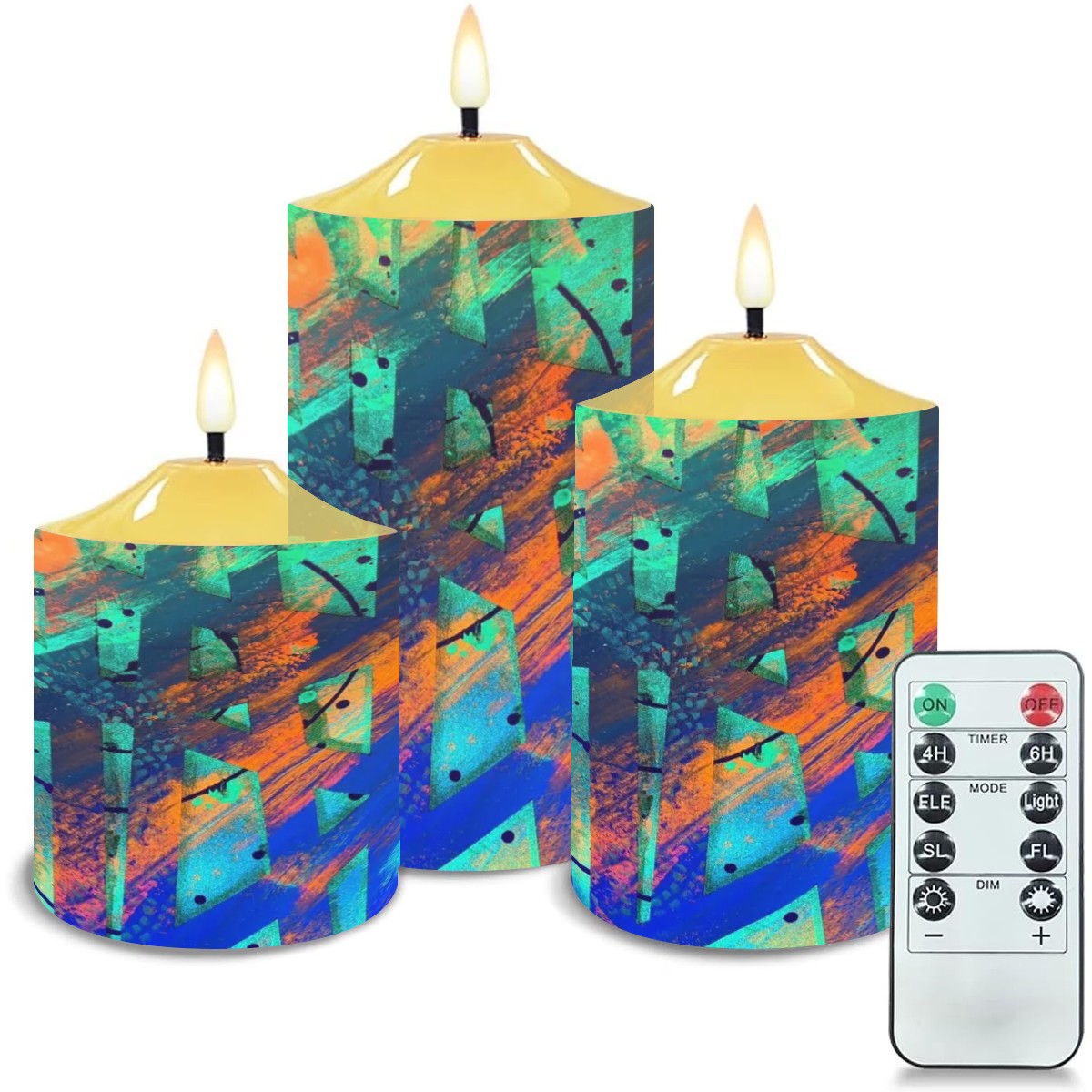 Gavin Scott Flameless Candles w/Remote (Set of 3)