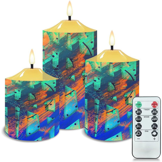 Gavin Scott Flameless Candles w/Remote (Set of 3)