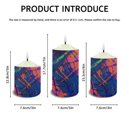 Gavin Scott Flameless Candles w/Remote (Set of 3)