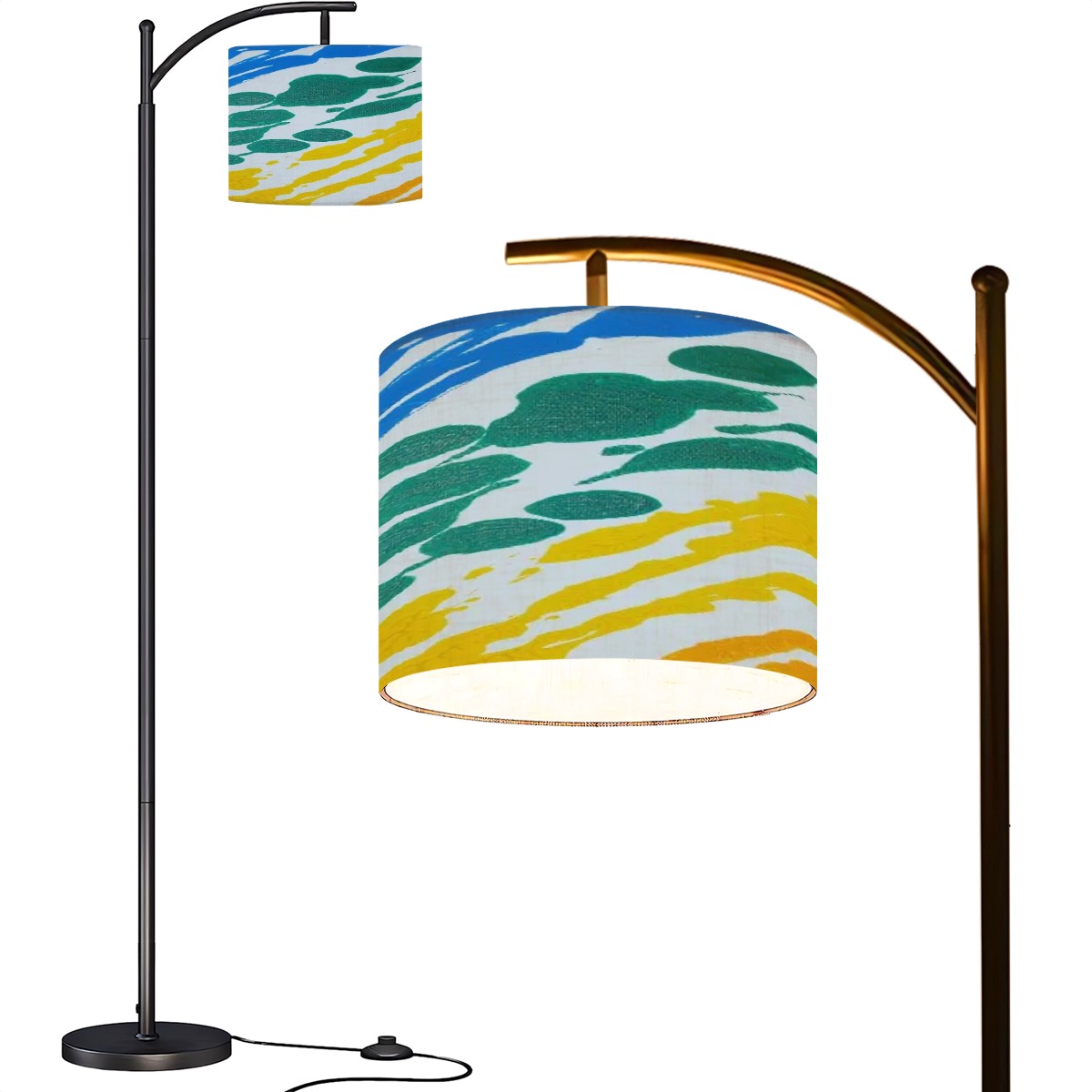 Gavin Scott Arc Floor Lamp w/Remote