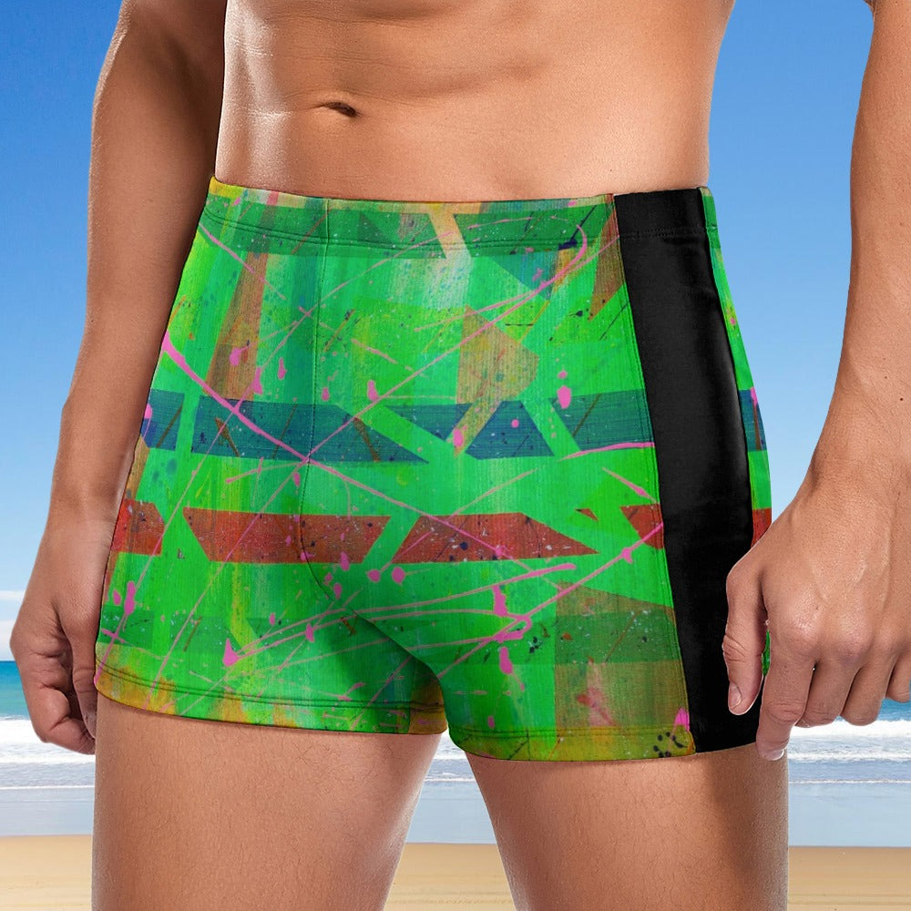Gavin Scott Square Cut Swimming Trunks (Masc S-3XL)