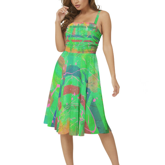 Gavin Scott Sleeveless Flare Hem Midi Dress (Femme XS-3XL)