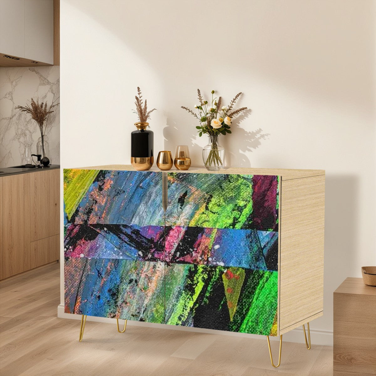 Gavin Scott Wooden Sideboard Cabinet