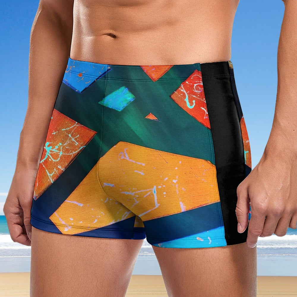 Gavin Scott Square Cut Swimming Trunks (Masc S-3XL)