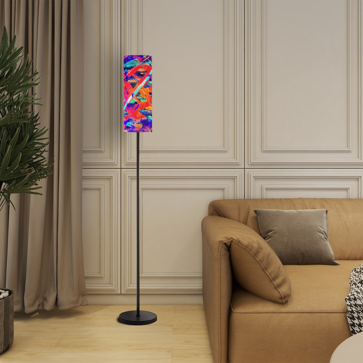 Gavin Scott Pillar Torch Floor Lamp