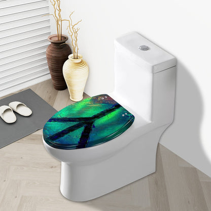 Gavin Scott Elongated Toilet Seat w/Matching Soft-close Lid (V-Shape)