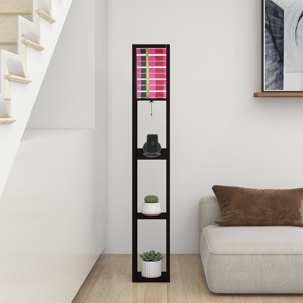 Gavin Scott Floor Lamp with Shelves (2 Colors)