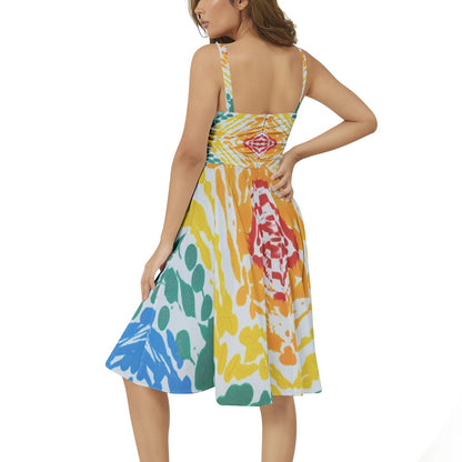 Gavin Scott Sleeveless Flare Hem Midi Dress (Femme XS-3XL)