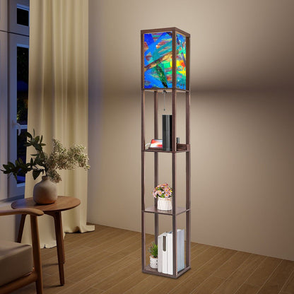 Gavin Scott Floor Lamp with Shelves (2 Colors)