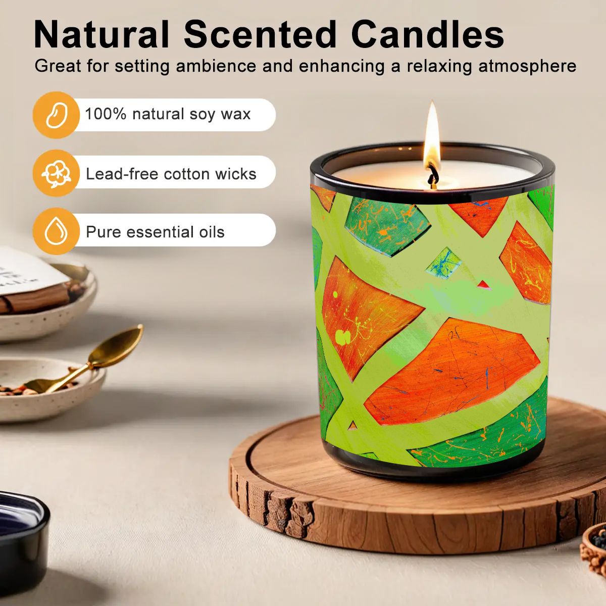 Gavin Scott Scented Black Jar Candle (6oz)