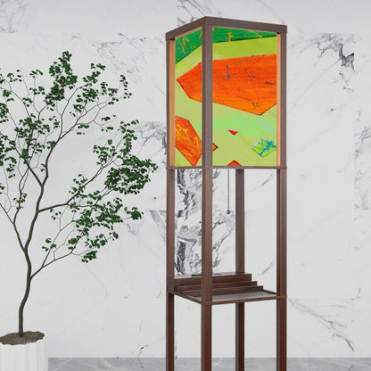 Gavin Scott Floor Lamp with Shelves (2 Colors)