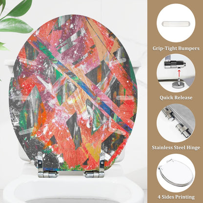 Gavin Scott Round Toilet Seat w/Matching Soft-close Lid (O-Shape)