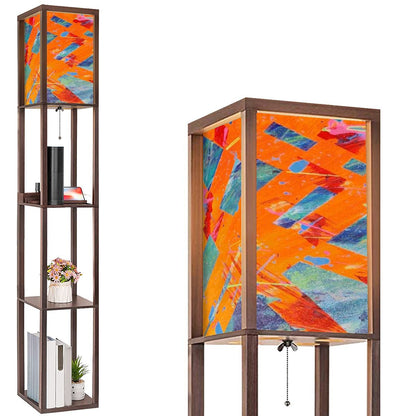 Gavin Scott Floor Lamp with Shelves (2 Colors)