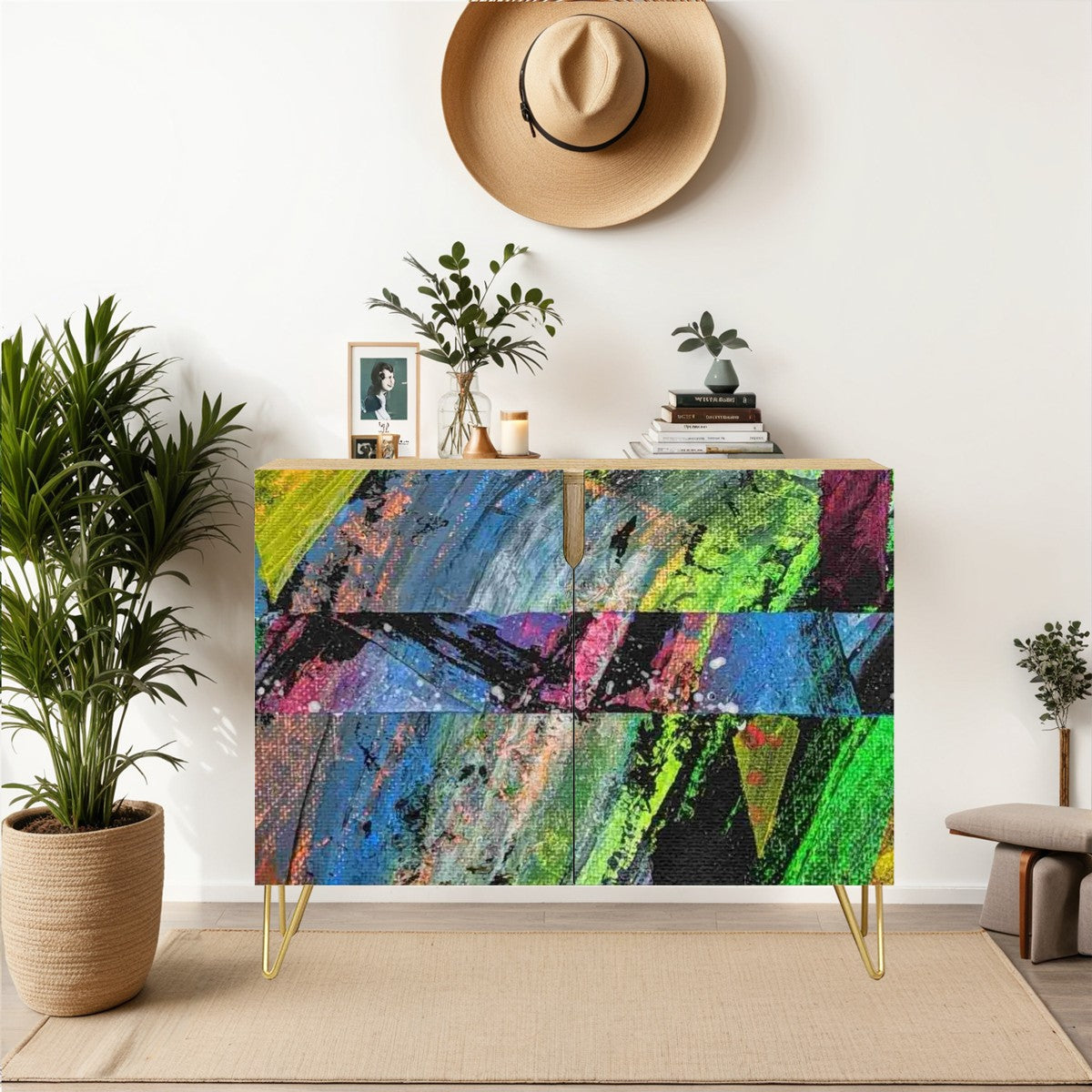 Gavin Scott Wooden Sideboard Cabinet