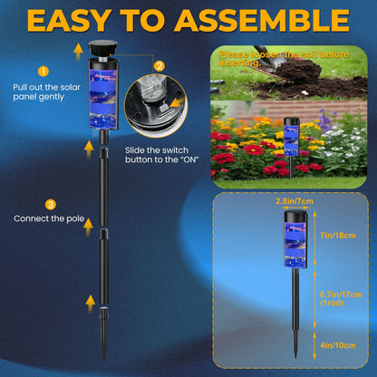 Gavin Scott Adjustable Outdoor Solar Lights (set of 4)