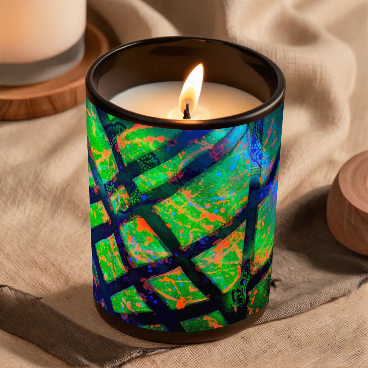 Gavin Scott Scented Black Jar Candle (6oz)