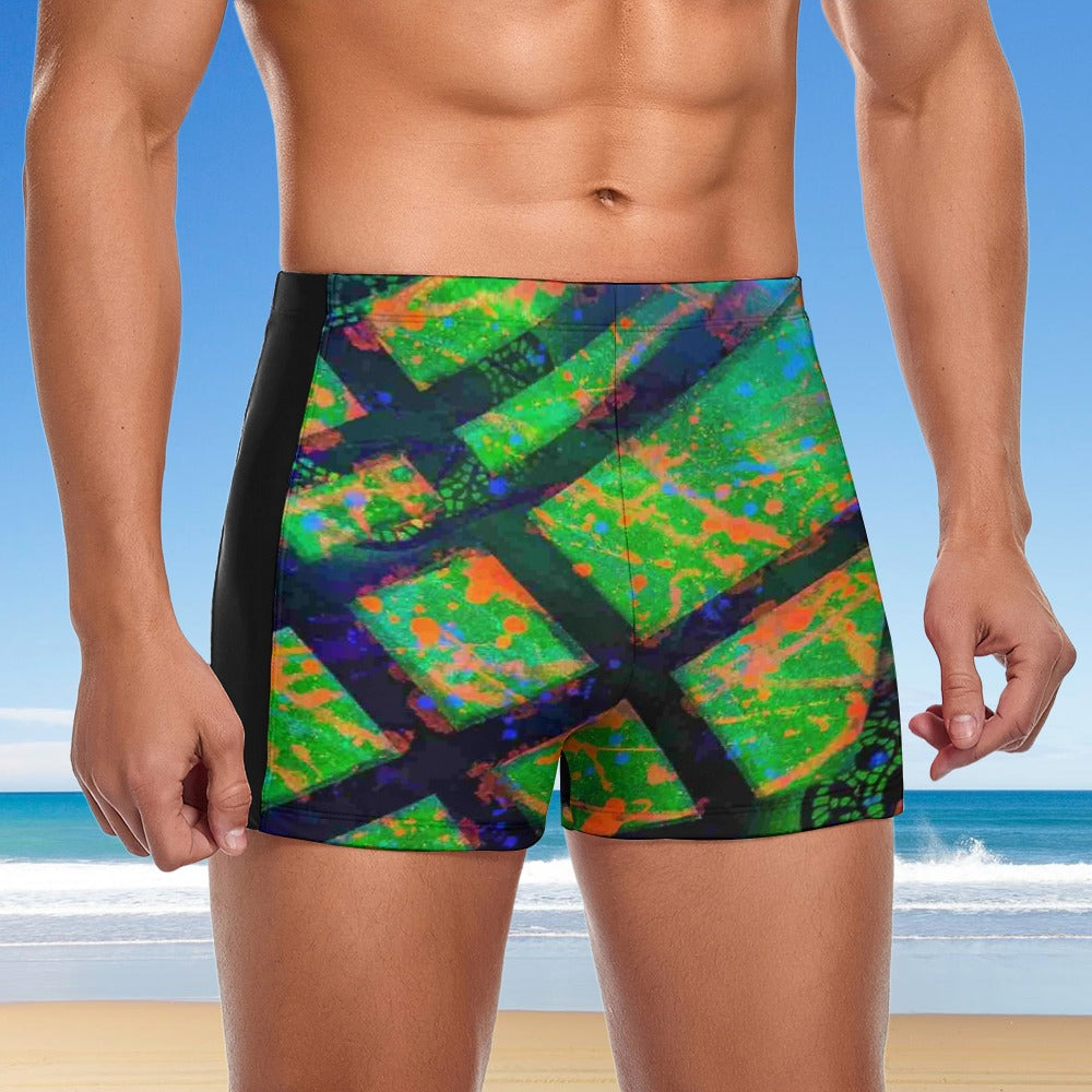 Gavin Scott Square Cut Swimming Trunks (Masc S-3XL)