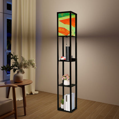 Gavin Scott Floor Lamp with Shelves (2 Colors)