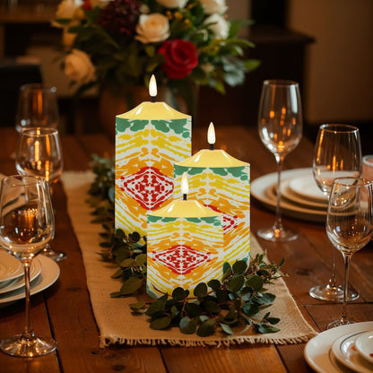 Gavin Scott Flameless Candles w/Remote (Set of 3)