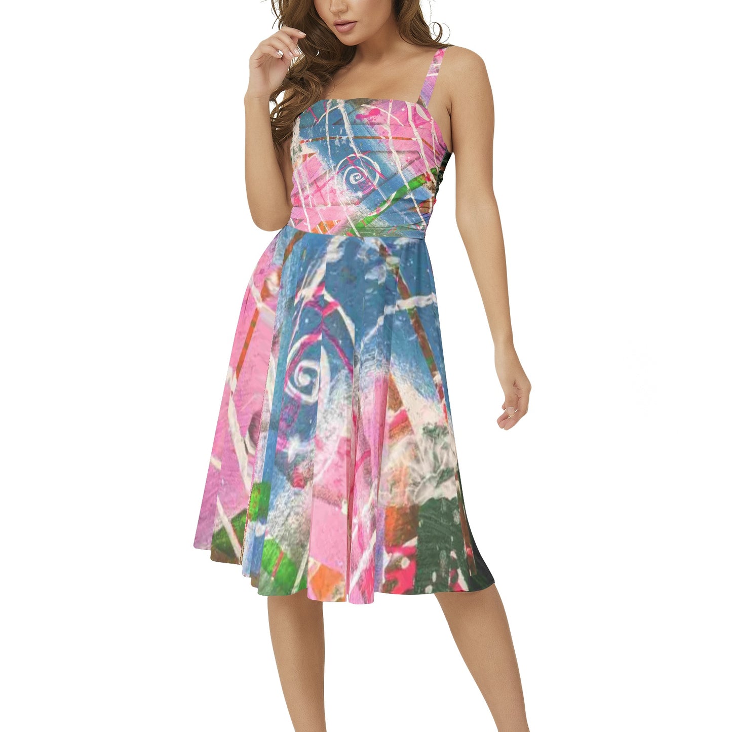 Gavin Scott Sleeveless Flare Hem Midi Dress (Femme XS-3XL)