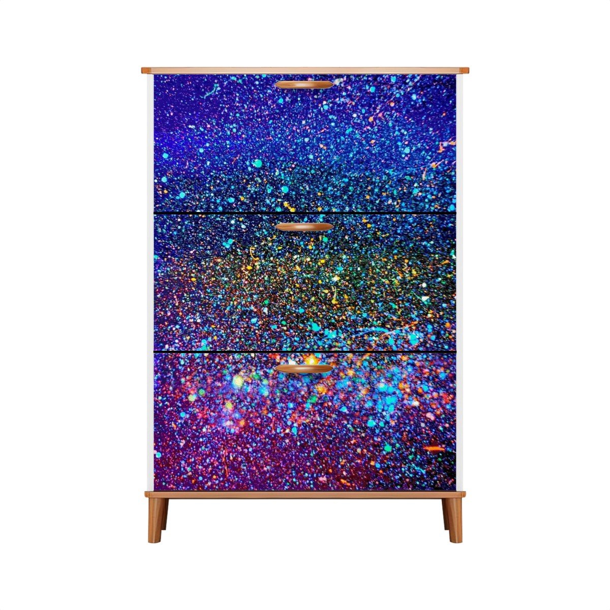 Gavin Scott Wood & Leather Shoe Cabinet