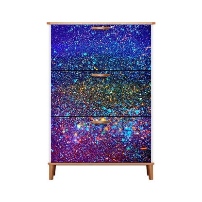 Gavin Scott Wood & Leather Shoe Cabinet