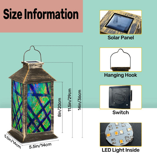 Gavin Scott Solar Powered Indoor/Outdoor Lantern