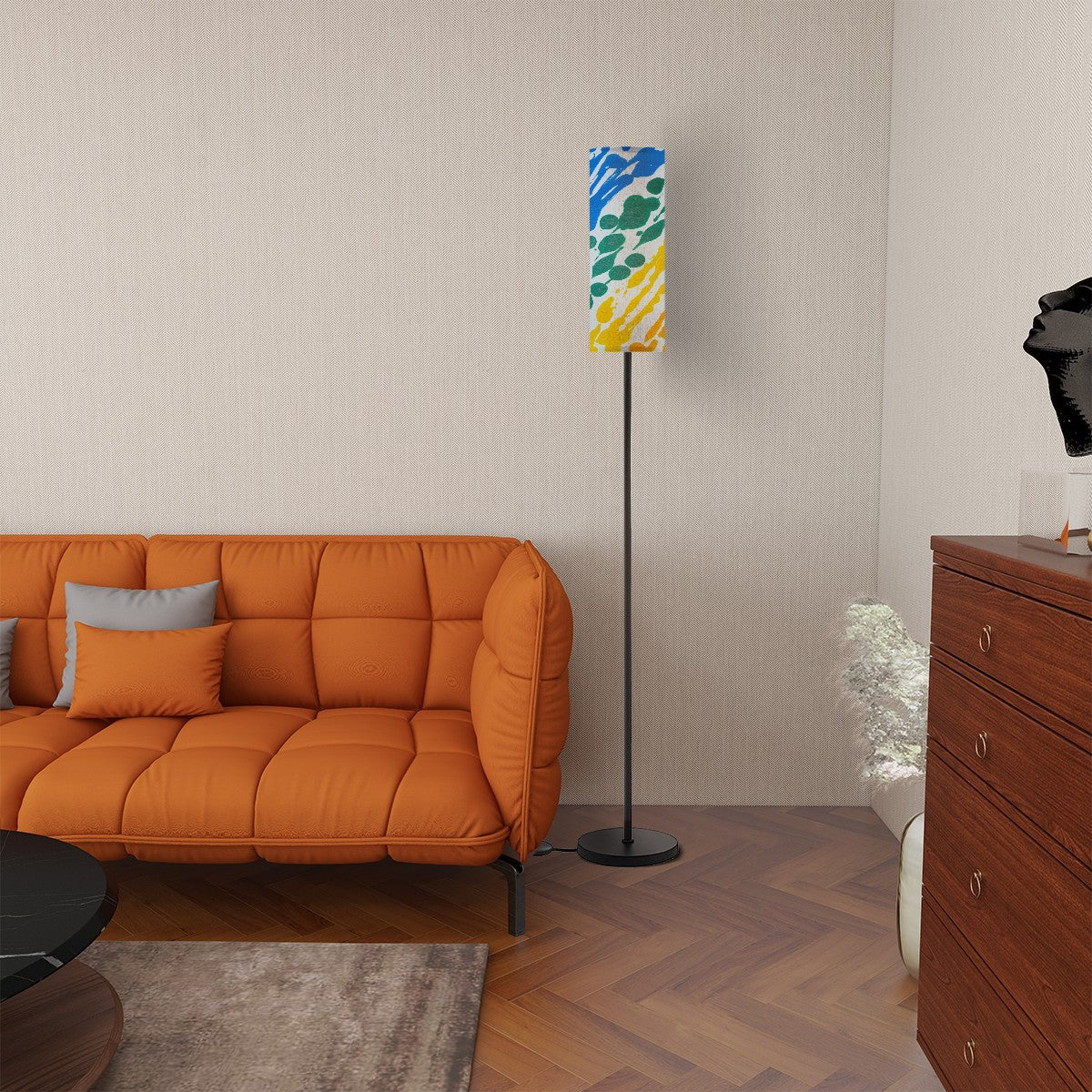 Gavin Scott Pillar Torch Floor Lamp