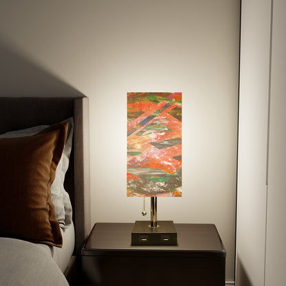 Gavin Scott Square Table Lamp with USB Port