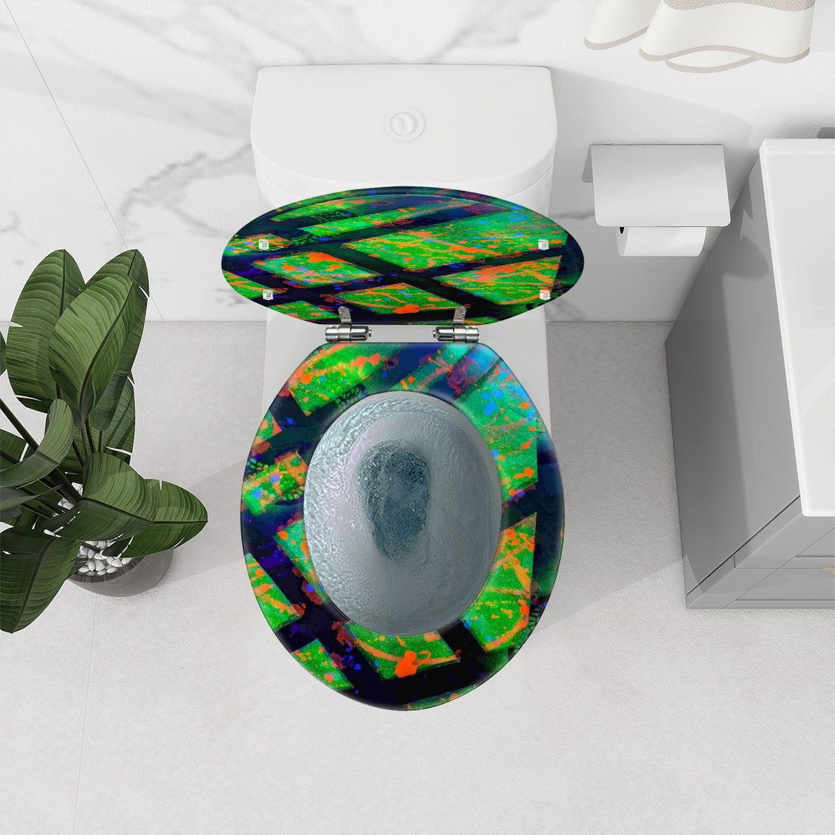 Gavin Scott Round Toilet Seat w/Matching Soft-close Lid (O-Shape)