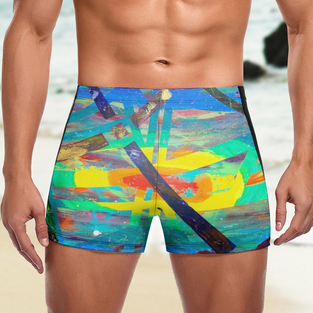 Gavin Scott Square Cut Swimming Trunks (Masc S-3XL)