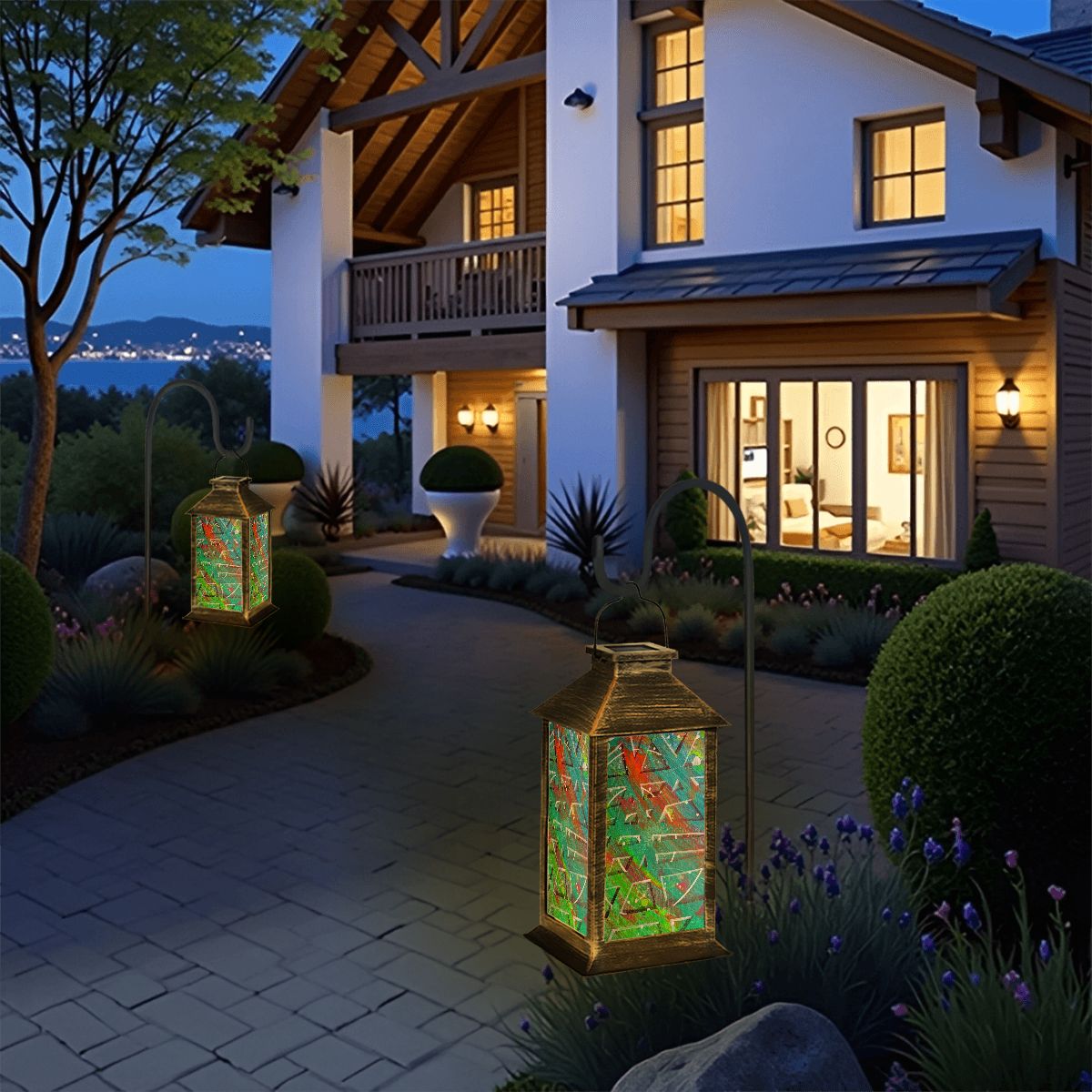 Gavin Scott Solar Powered Indoor/Outdoor Lantern