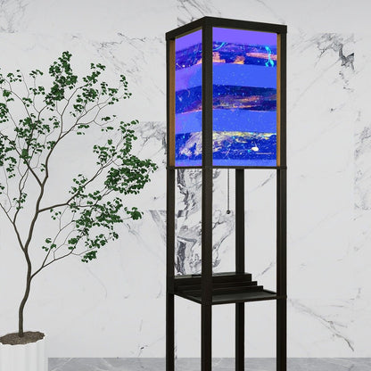 Gavin Scott Floor Lamp with Shelves (2 Colors)