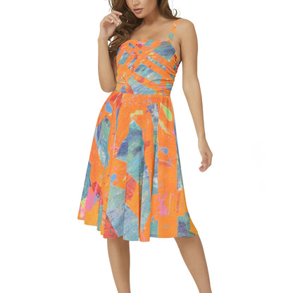 Gavin Scott Sleeveless Flare Hem Midi Dress (Femme XS-3XL)