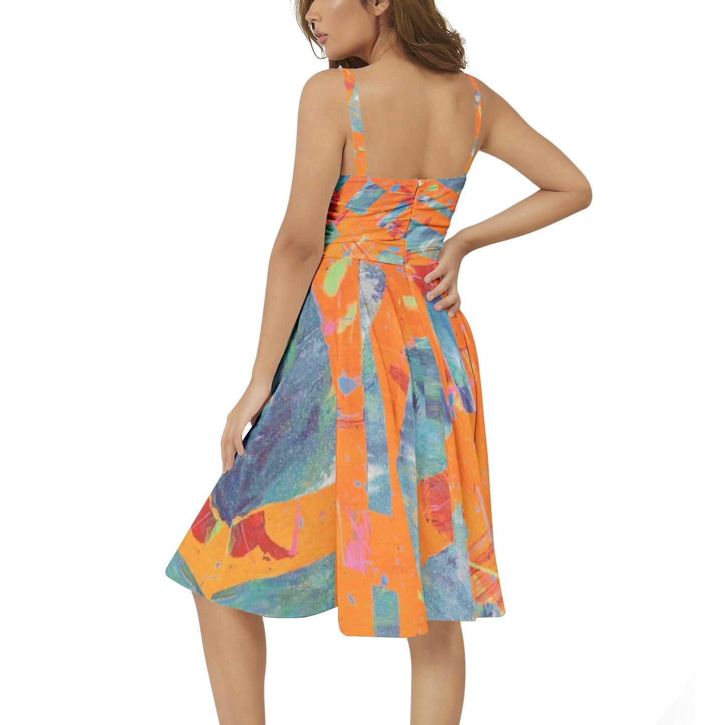 Gavin Scott Sleeveless Flare Hem Midi Dress (Femme XS-3XL)