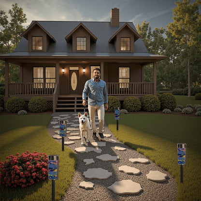 Gavin Scott Adjustable Outdoor Solar Lights (set of 4)