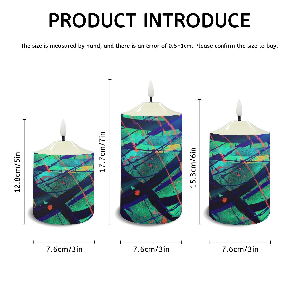 Gavin Scott Flameless Candles w/Remote (Set of 3)