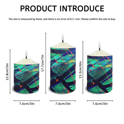 Gavin Scott Flameless Candles w/Remote (Set of 3)