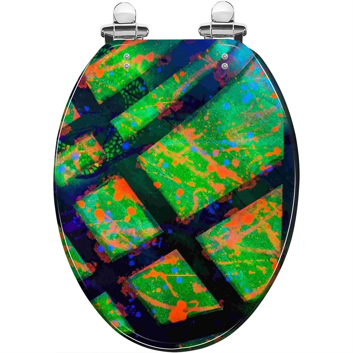 Gavin Scott Elongated Toilet Seat w/Matching Soft-close Lid (V-Shape)