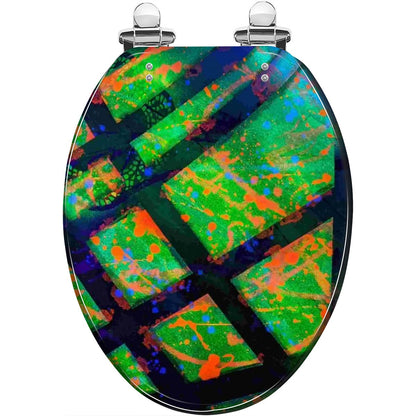 Gavin Scott Elongated Toilet Seat w/Matching Soft-close Lid (V-Shape)